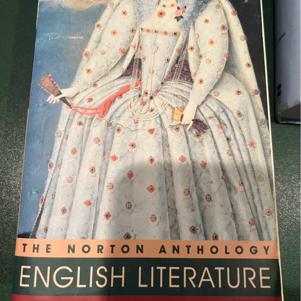 Norton Anthology paperback English Literature seventh edition used college book